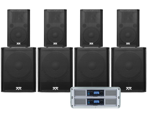 Sistem Audio Club Studio-M HD-1812 - QSC GXD Rack